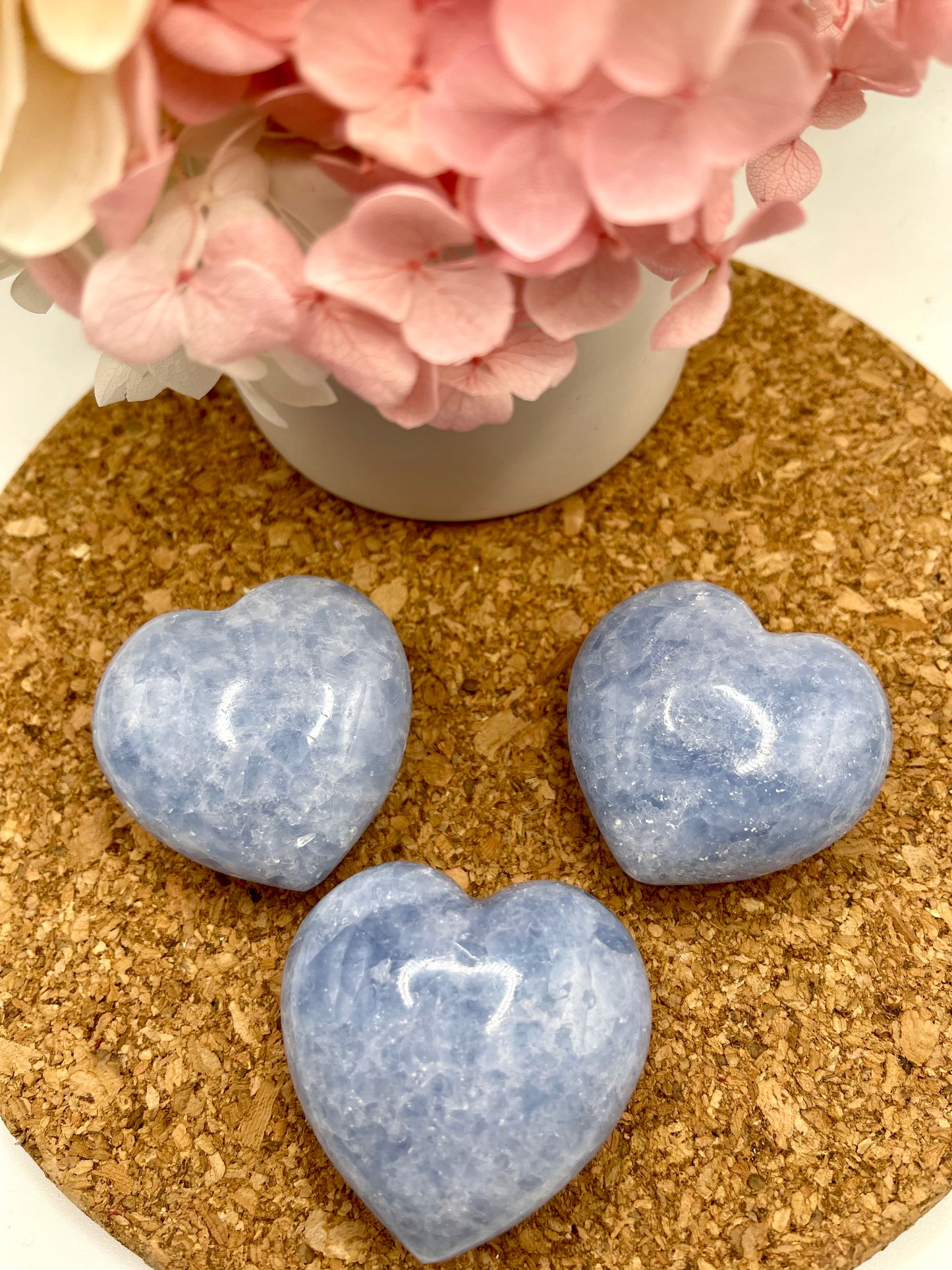 Blue Calcite Heart