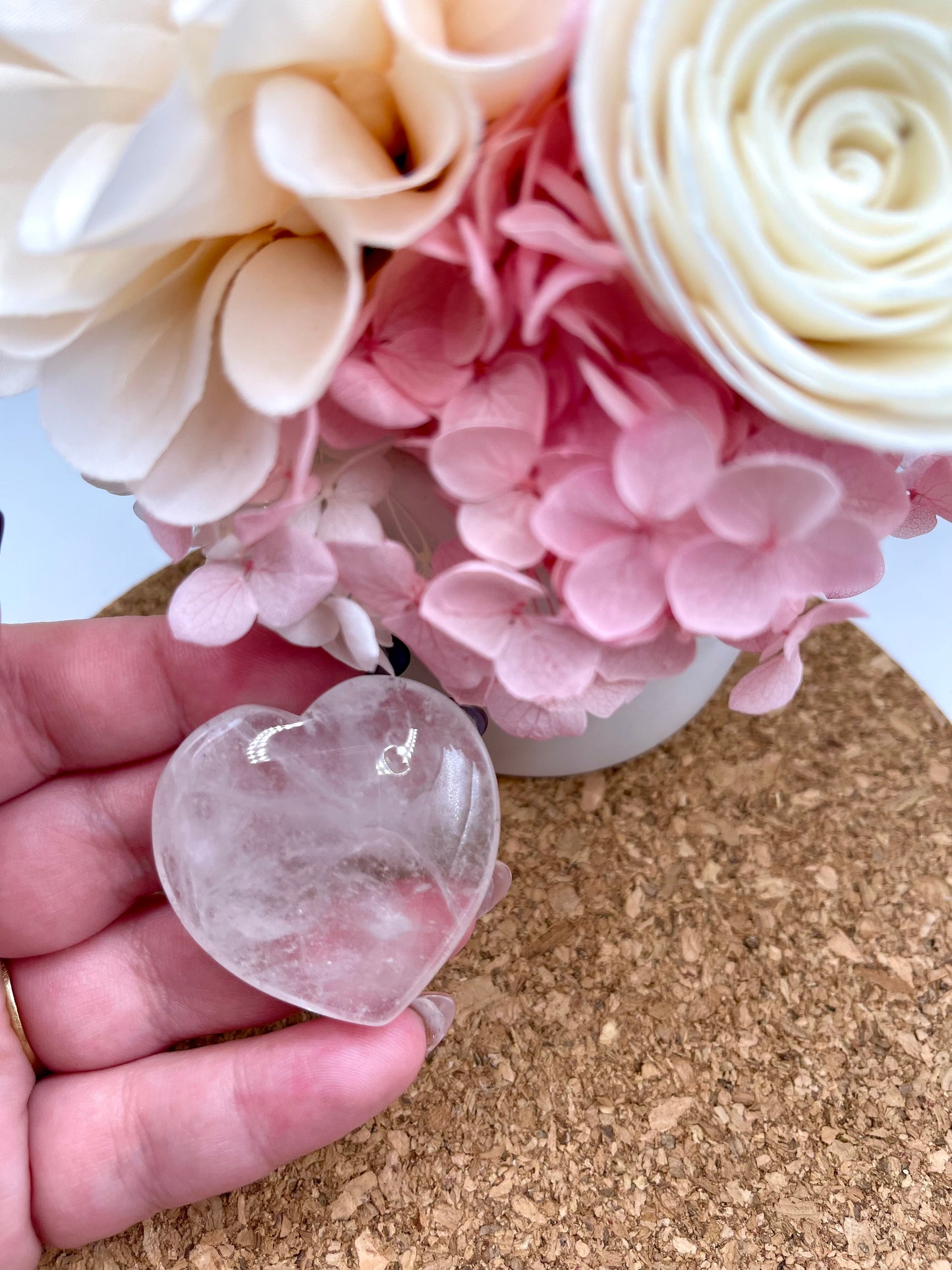 Clear Quartz Heart