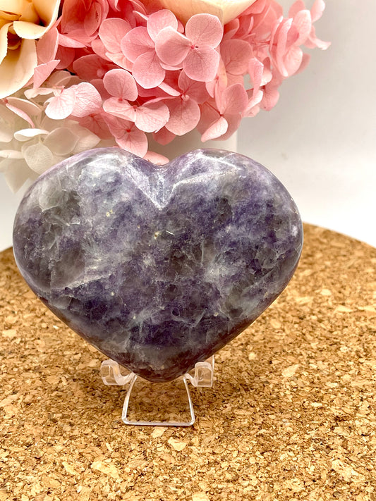 Lepidolite Heart