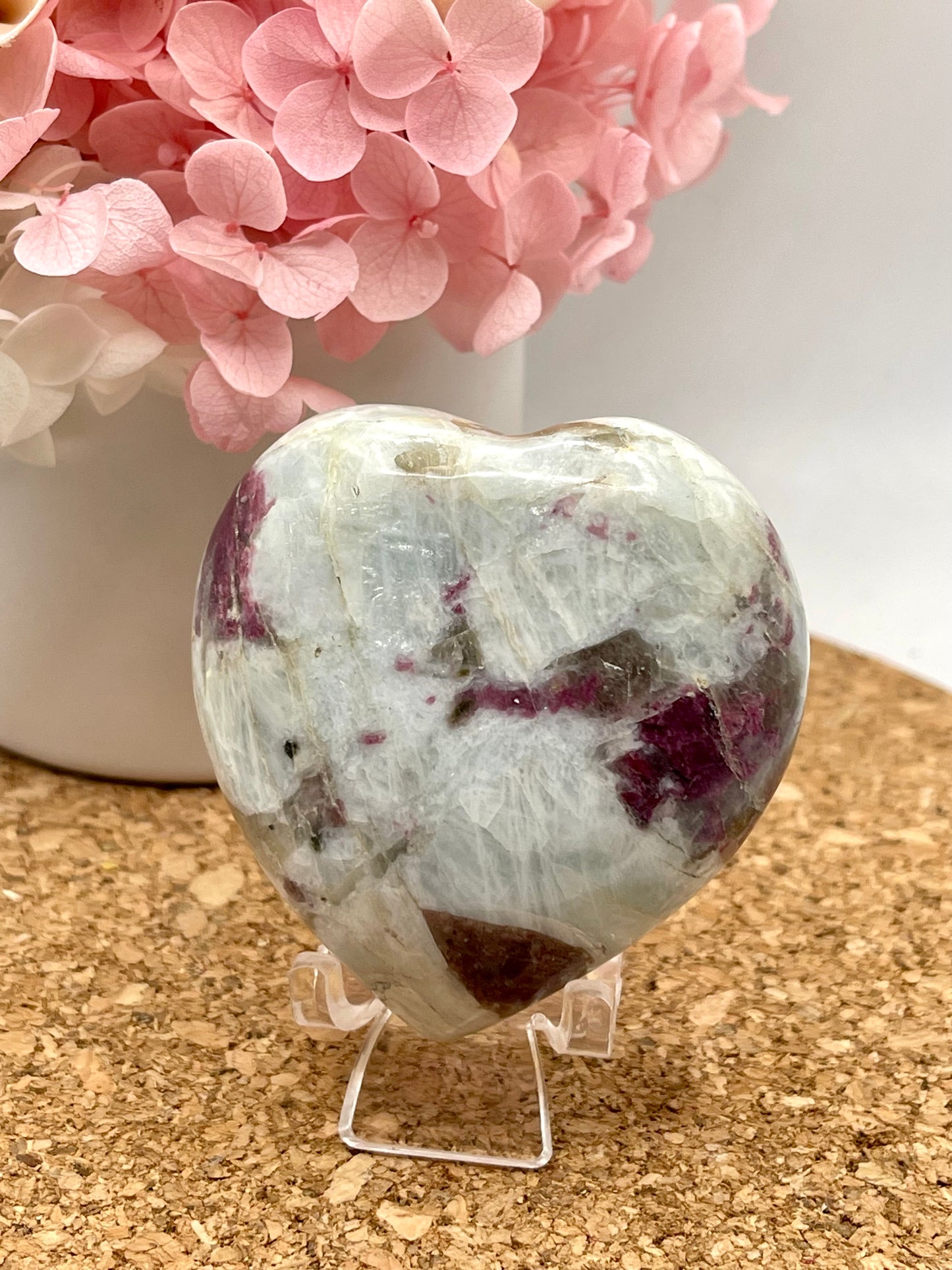 Pink Tourmaline Heart