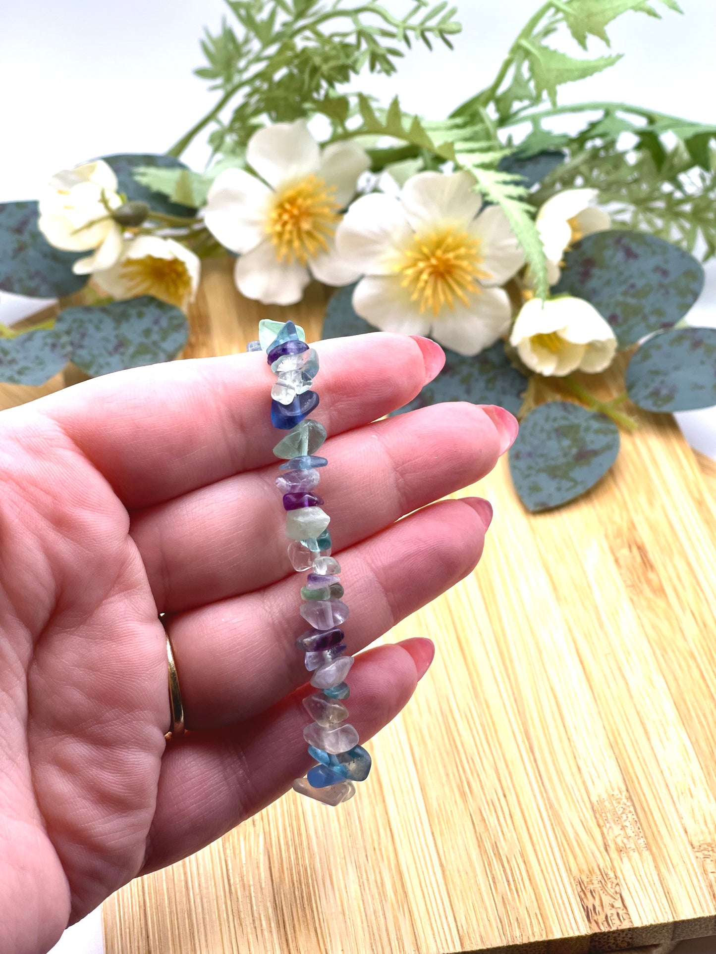 Fluorite Chip Bracelet