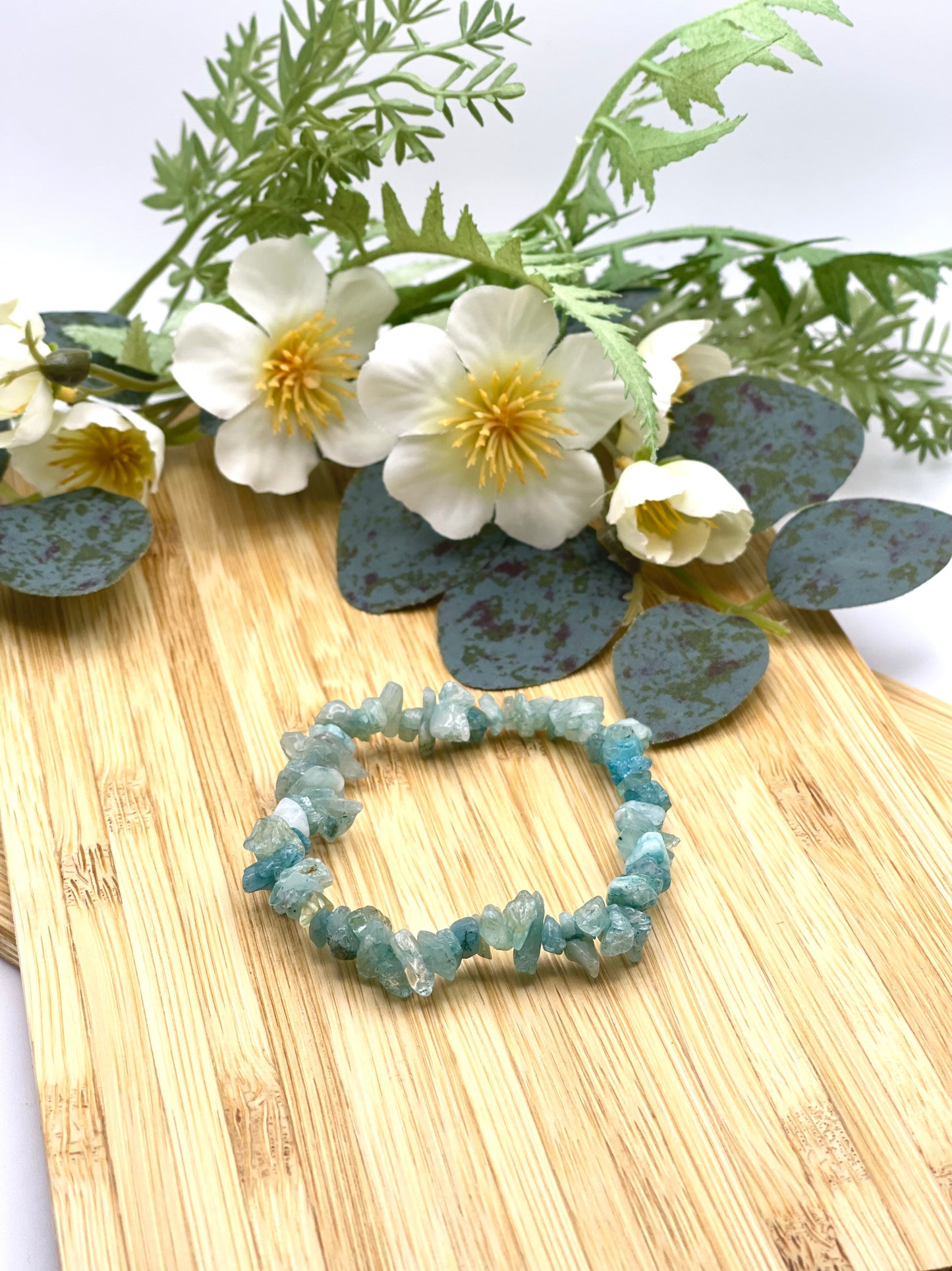 Aquamarine Chip Bracelet