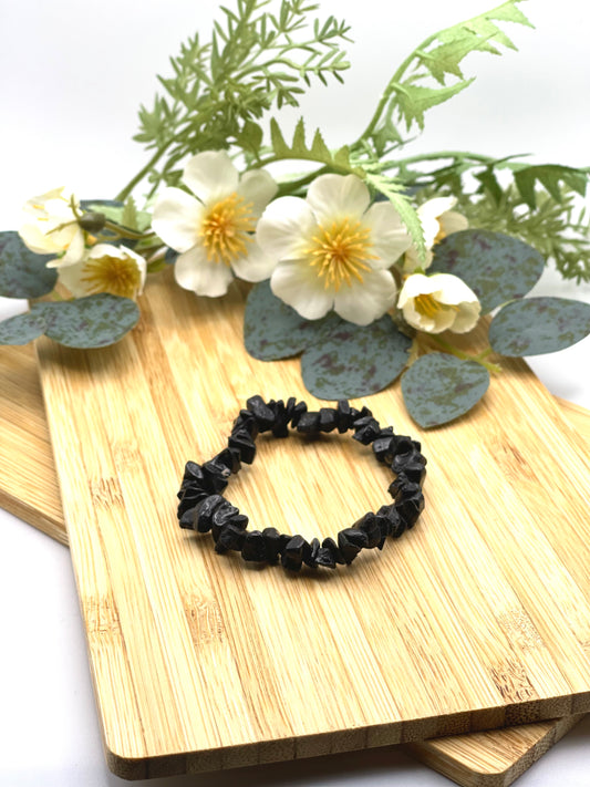 Black Tourmaline Chip Bracelet