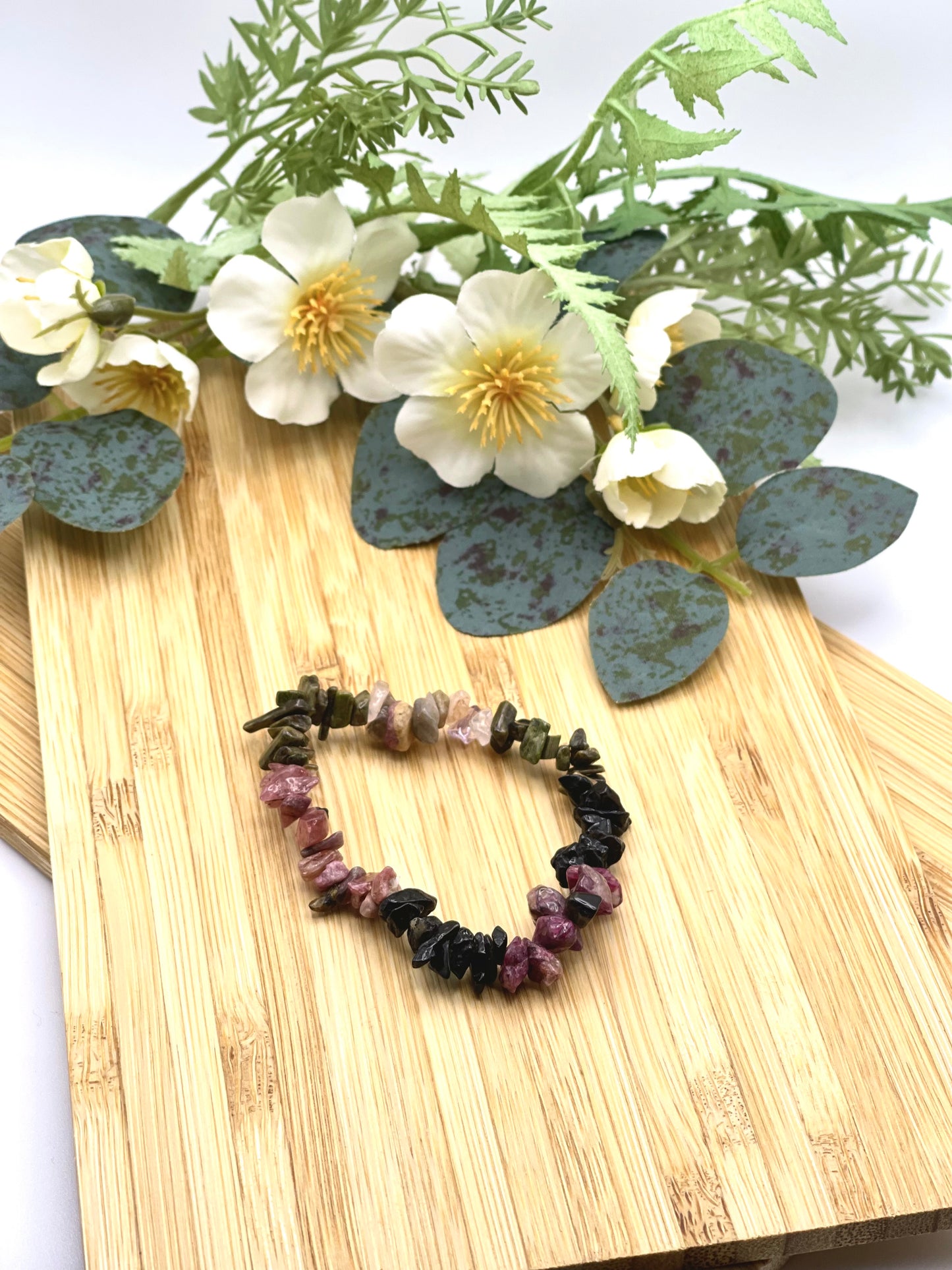 Mixed Tourmaline Chip Bracelet