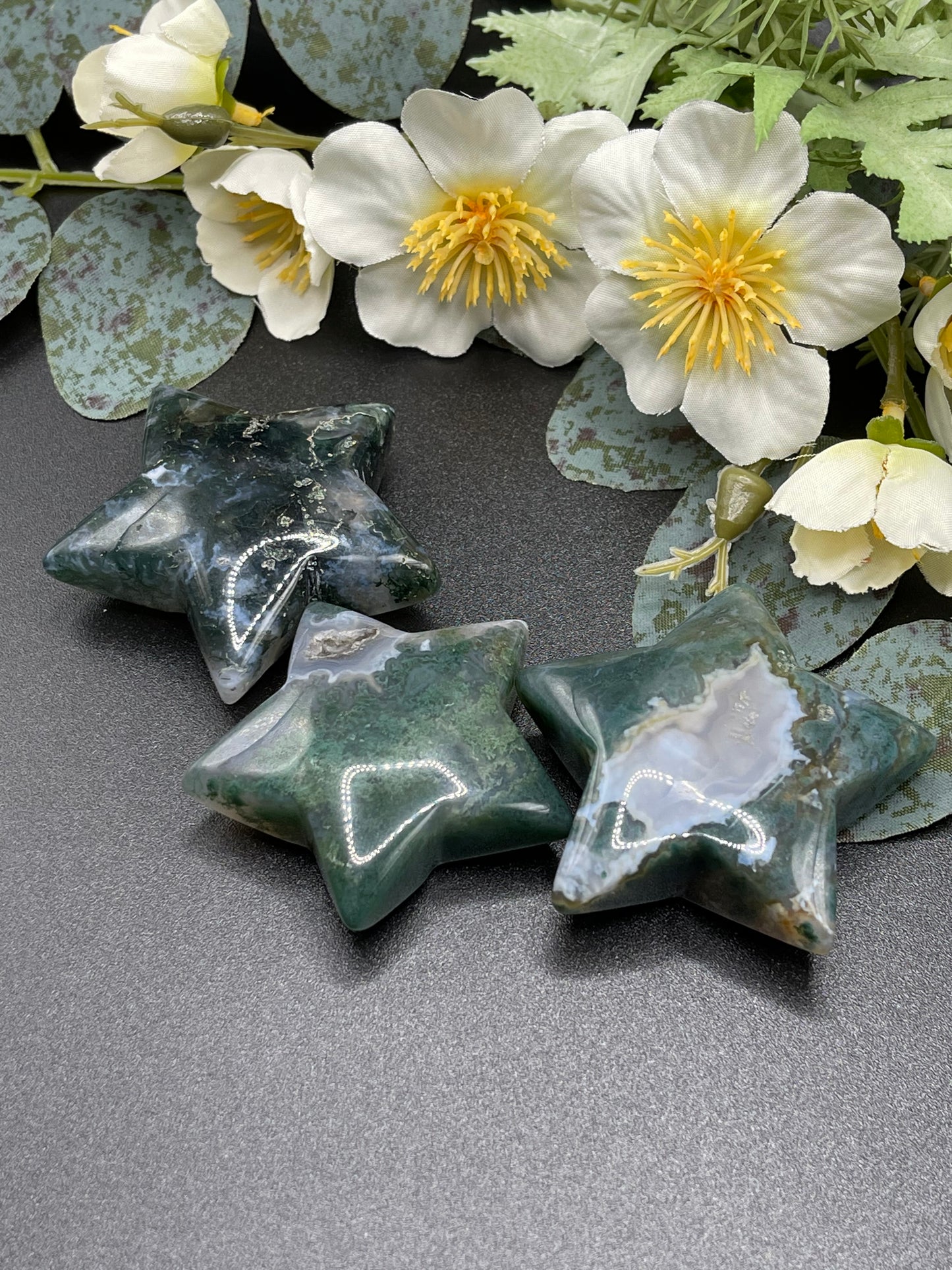 Moss Agate Star