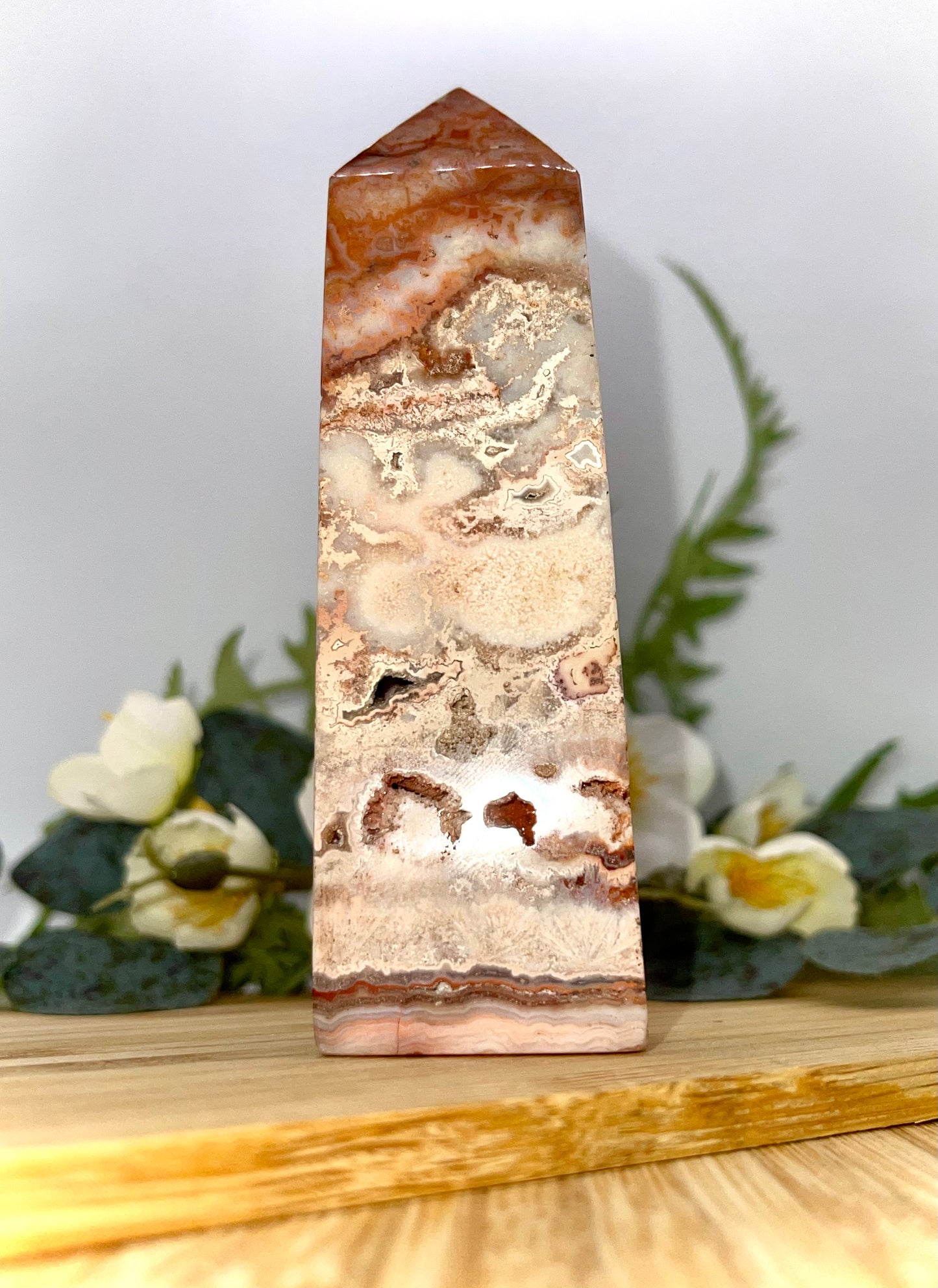 Crazy Lace Agate Tower