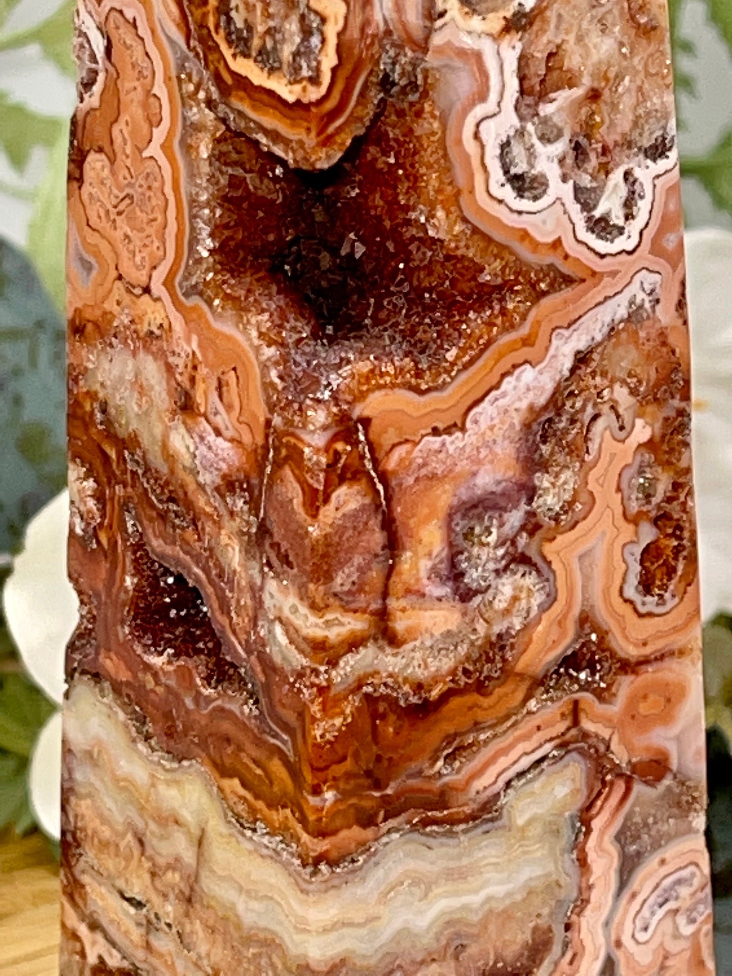 Crazy Lace Agate Tower