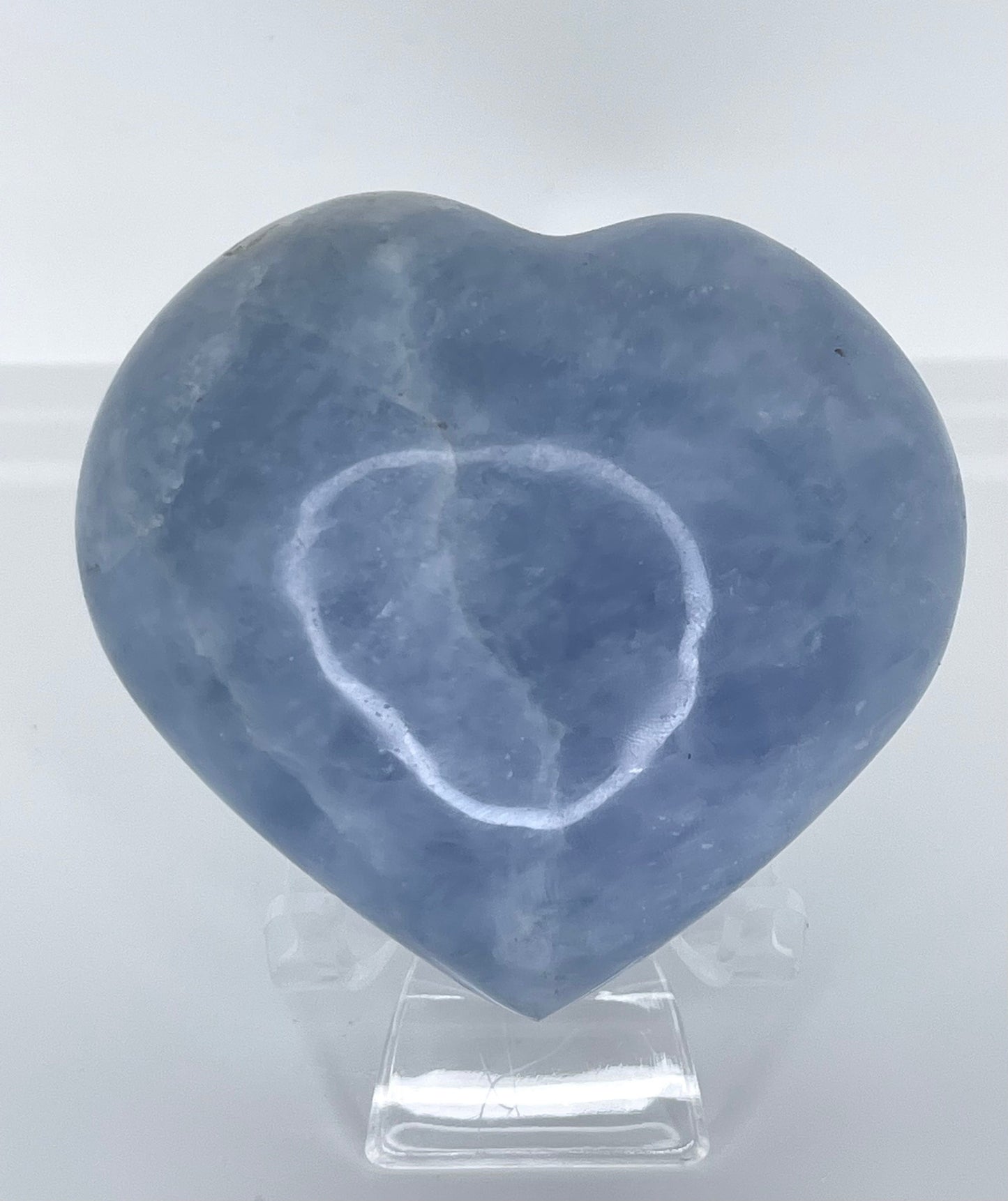 Blue Celestite Heart