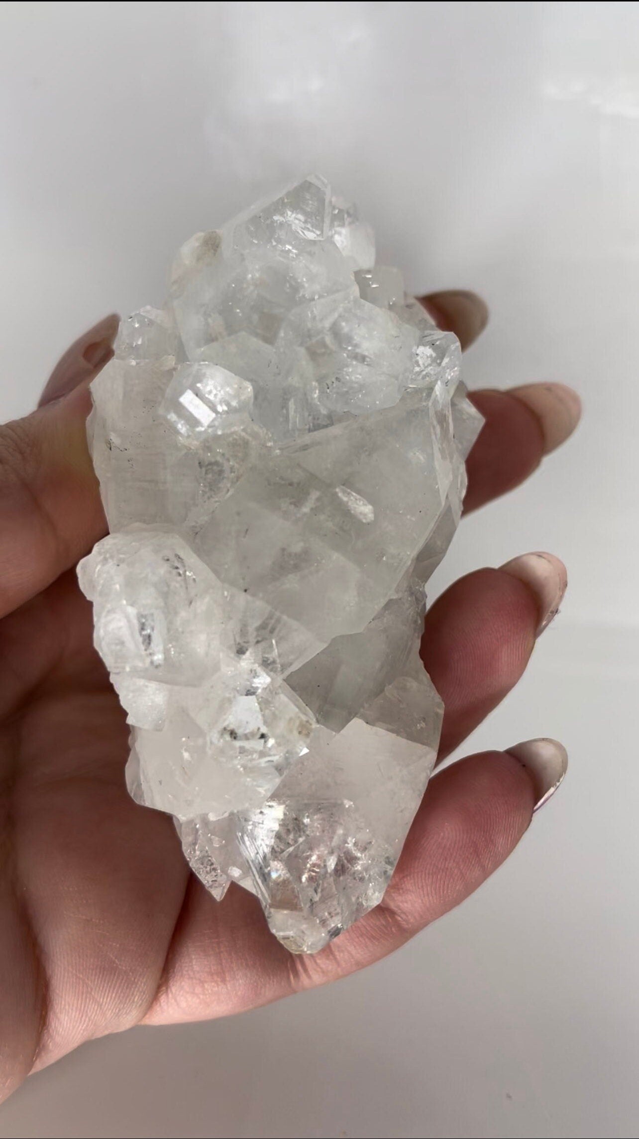 Clear Apophyllite Cluster - 200g Specimen